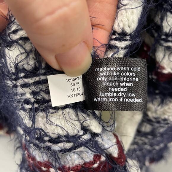 Lane Bryant Striped Eyelash Open Front Cardigan Size 14/16 - Picture 6 of 6